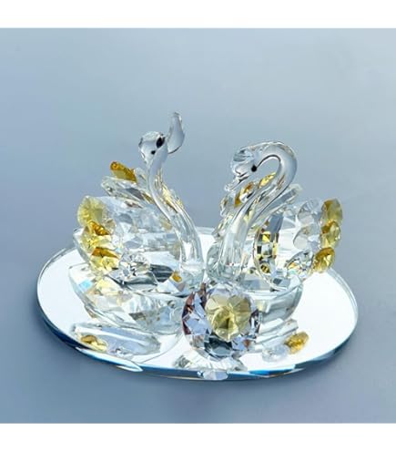 Amazon.com: Swarovski Crystal Love Swan Figurine 1143414 : Home
